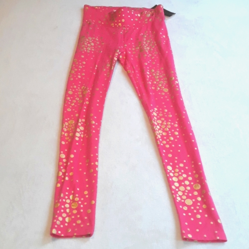 NWT Nicki Minaj Pink Polka Dot Leggings